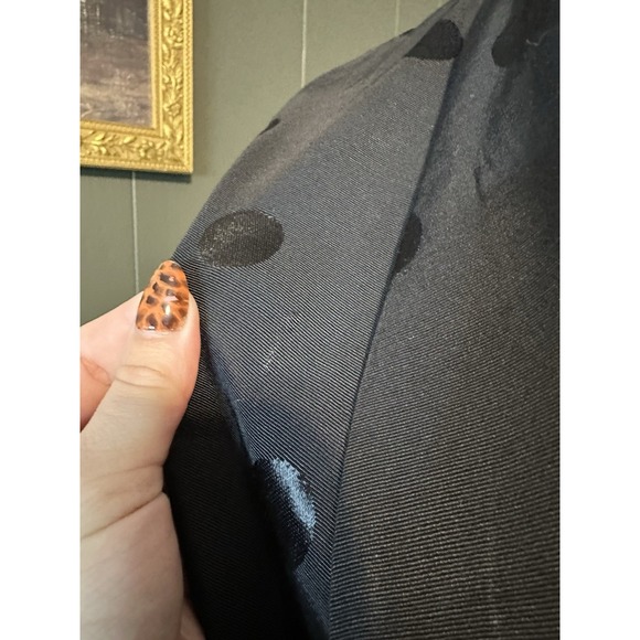 The Limited Black Polka Dor Vintage Blazer Jacket Womens S‎ Smal - Picture 2 of 8